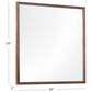 Riva Ridge Jasper Bedroom Mirror in Modern Walnut, , large
