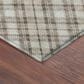 Dalyn Rug Company Soft Essentials Plaid Beige 9" x 12" Indoor/Outdoor Area Rug, , large