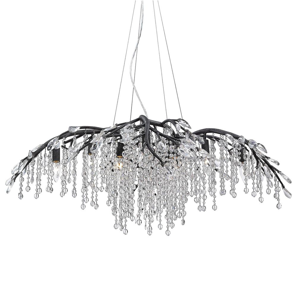 Golden Lighting Autumn Twilight 12-Light Chandelier in Black, , large