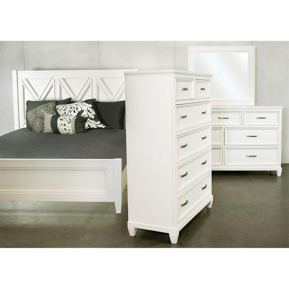 Shannon Hills Osborne 6-Drawer Chest in Winter White, , large