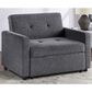 Steve Silver Convertible Sleeper Chair in Gray, , large