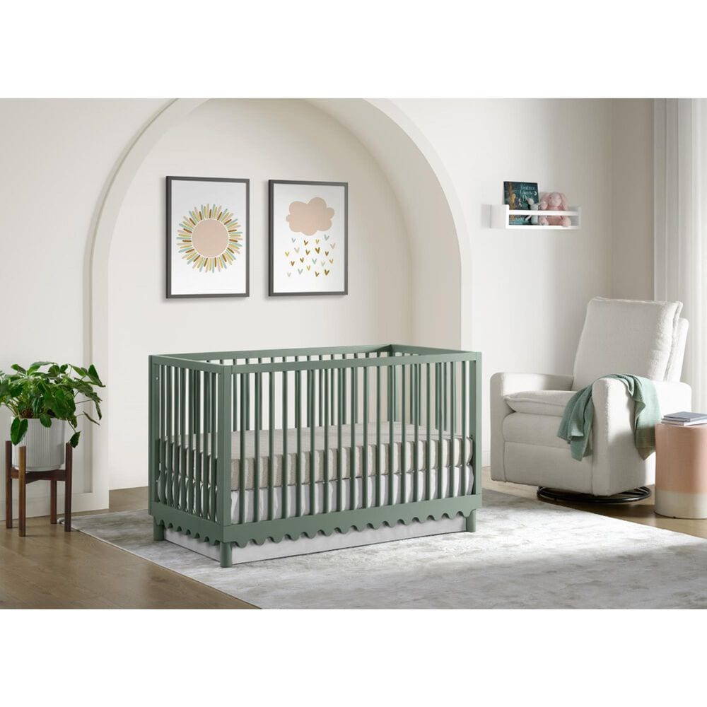 Oxford Baby Sterling 3-in-1 Convertible Crib in Olive Green, , large