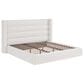 Urban Home Formosa Frank King Upholstered Bed in Ivory, , large