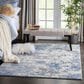 Nourison Rustic Textures RUS08 Grey and Blue 5"3" x 7"3" Area Rug, , large