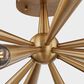 Troy Lighting Keanu 12-Light Semi Flush Mount in Patina Brass, , large