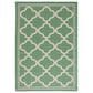 Safavieh Bermuda 4" x 6" Green and Beige Indoor/Outdoor Area Performance Rug, , large