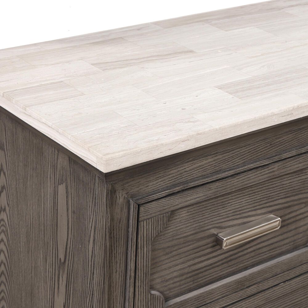 New Heritage Design Lisbon 7-Drawer Dresser in Gray and White, , large