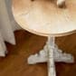 Maple and Jade Intricately Carved Scroll Accent End Table in Distressed Gray and Dark Brown, , large