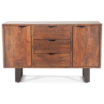 Home Trends & Design Loft 54" Sideboard in Walnut and Antique Zinc, , large