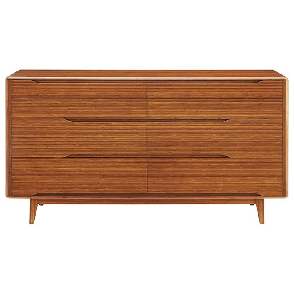Natural Bamboo Furnishings Currant King Bed, Dresser, and Nightstand in Amber, , large
