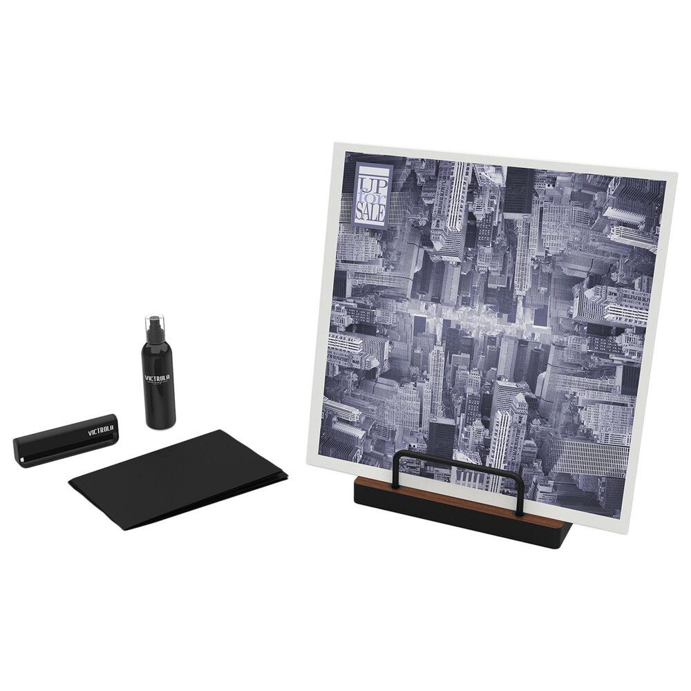 Victrola Vinyl Record Cleaning Kit in Espresso and Black, , large