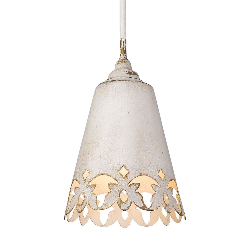 Golden Lighting Eloise Small Pendant in Antique Ivory, , large