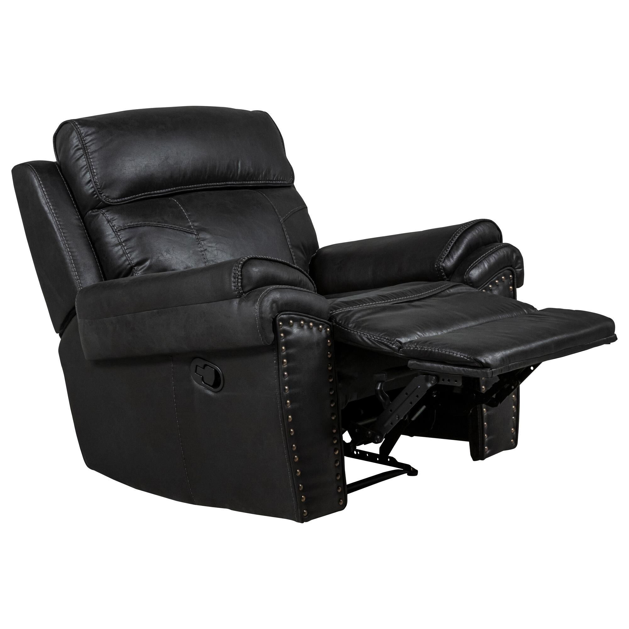 Fan Creek Manual Recliner in Black NFM