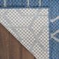 Nourison Horizon HOZ01 Denim 4" x 6" Indoor/Outdoor Area Rug, , large