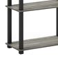 HOMLUX 5-Tier Display Rack in French Oak and Black, , large