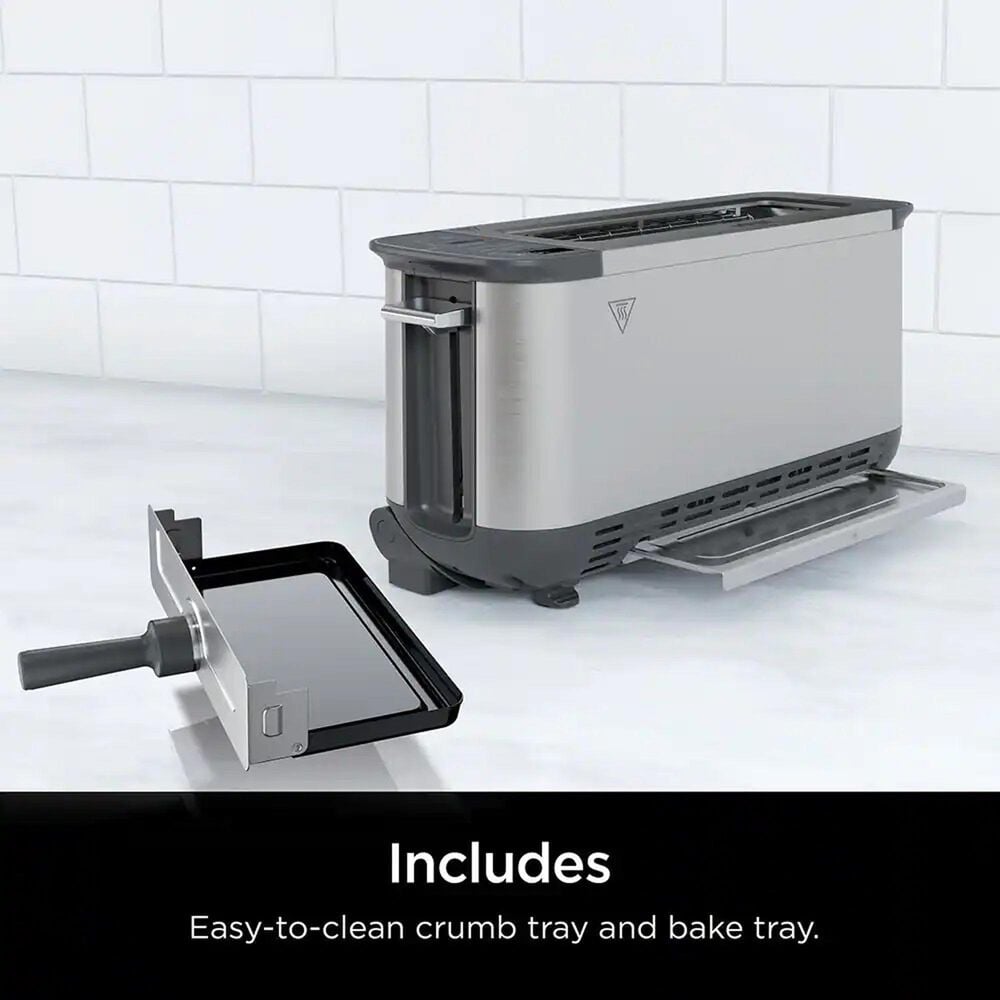 Ninja Ninja Foodi 2-In-1 Flip Toaster in Stainless Steel, , large