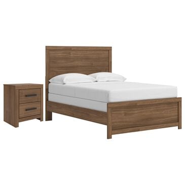 Ashley Broachmyn Full Bed with Nightstand in Warm Auburn, , large