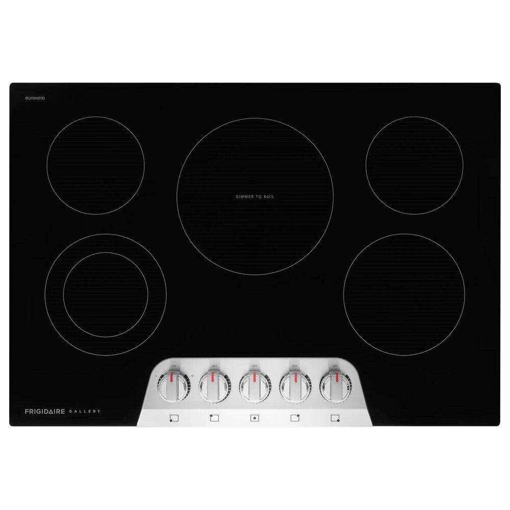 Frigidaire Gallery 30" Electric Cooktop with 5 Element in Stainless Steel and Black, , large