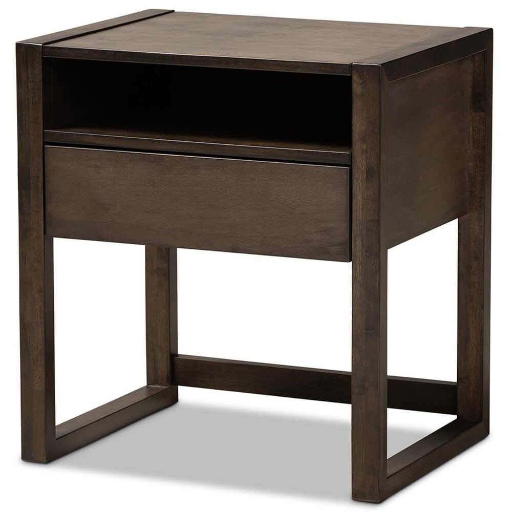 Baxton Studio Inicio 1 Drawer Nightstand in Ash, , large