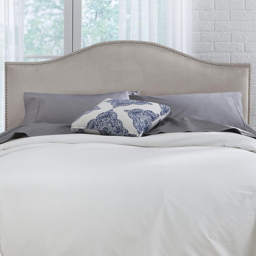 Skyline Furniture Queen Nail Button Headboard in Premier Platinum, , large