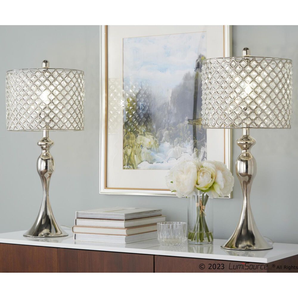 LumiSource Ashland Table Lamp in Polished Nickel (Set of 2), , large
