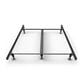 Glideaway Queen Premium Bed Frame with Double Rail Center Support in Black, , large