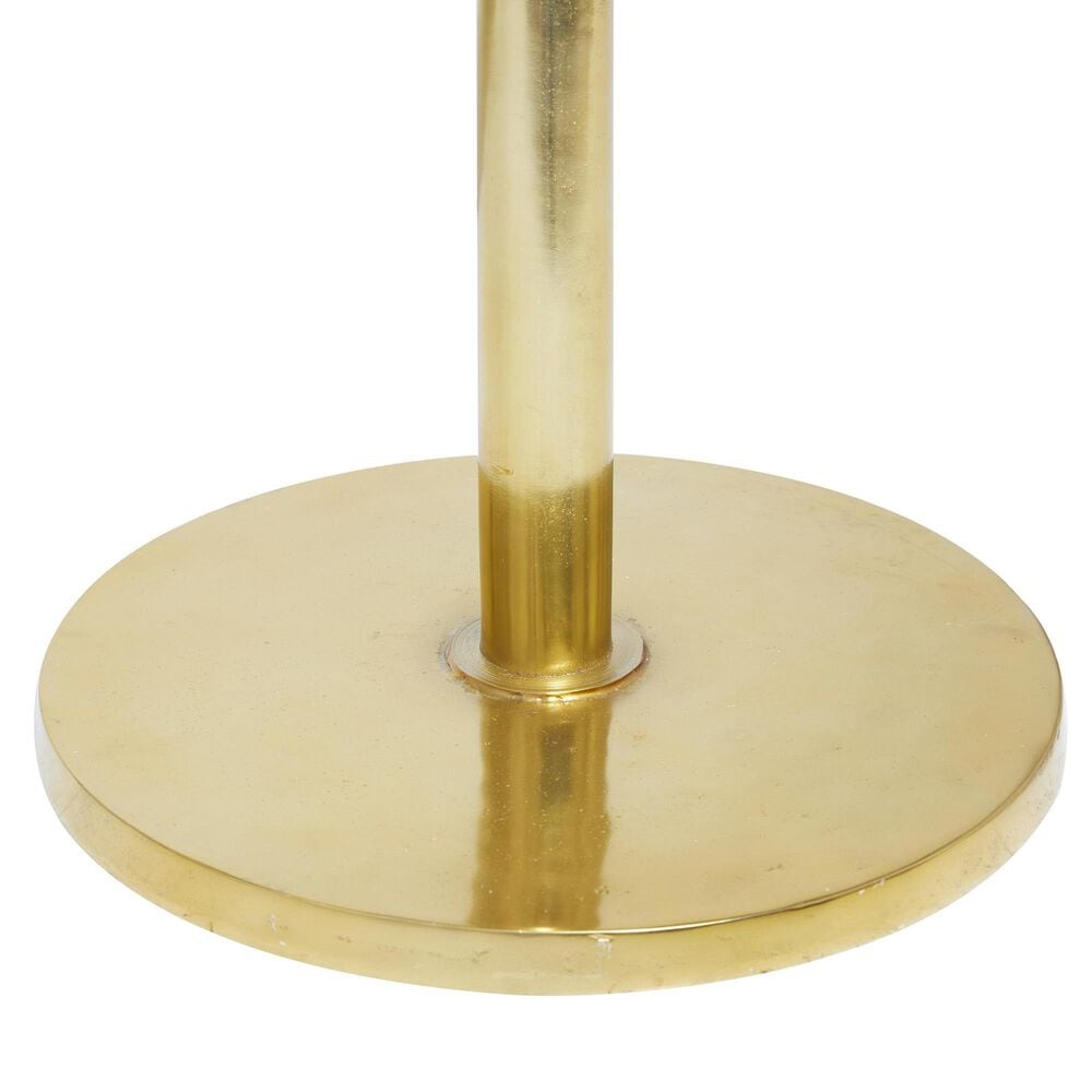 Maple and Jade 5-Hook Freestanding Coat Rack in Polished Gold, , large