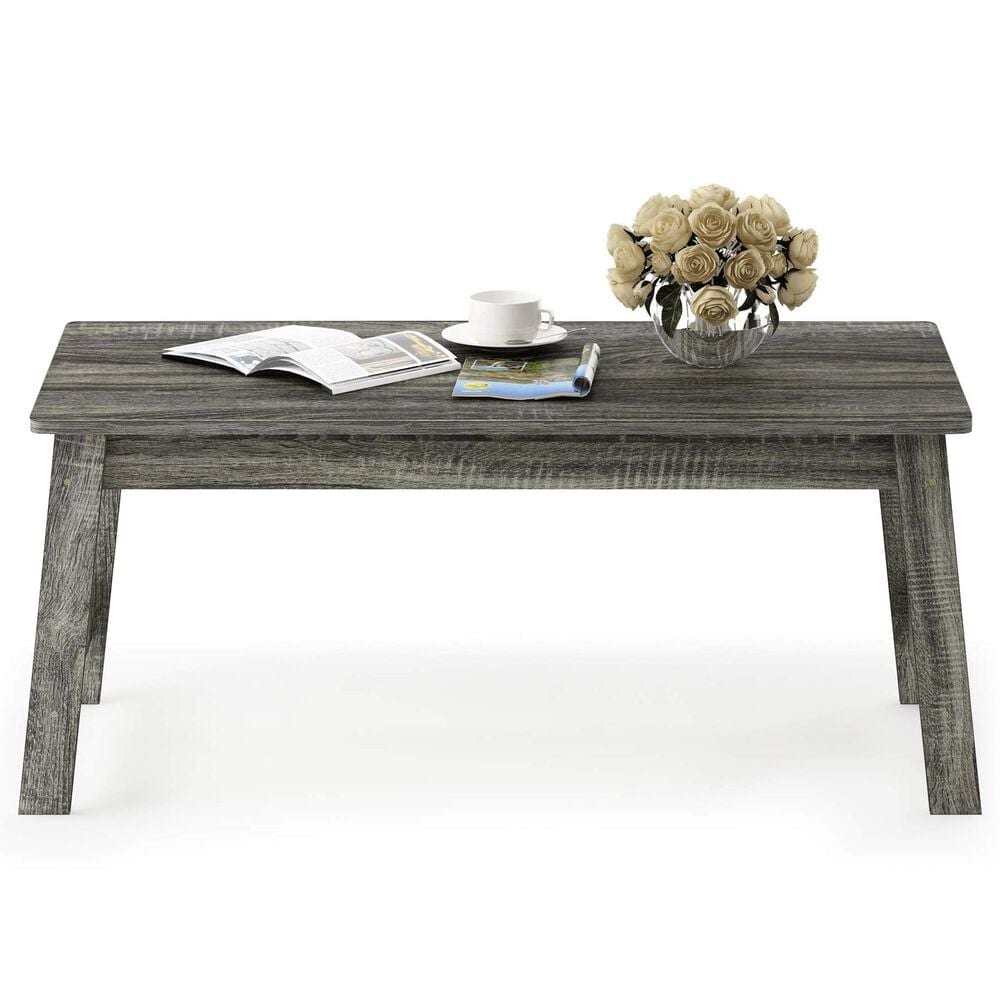 HOMLUX 1-Tier Rectangular Coffee Table in French Oak, , large
