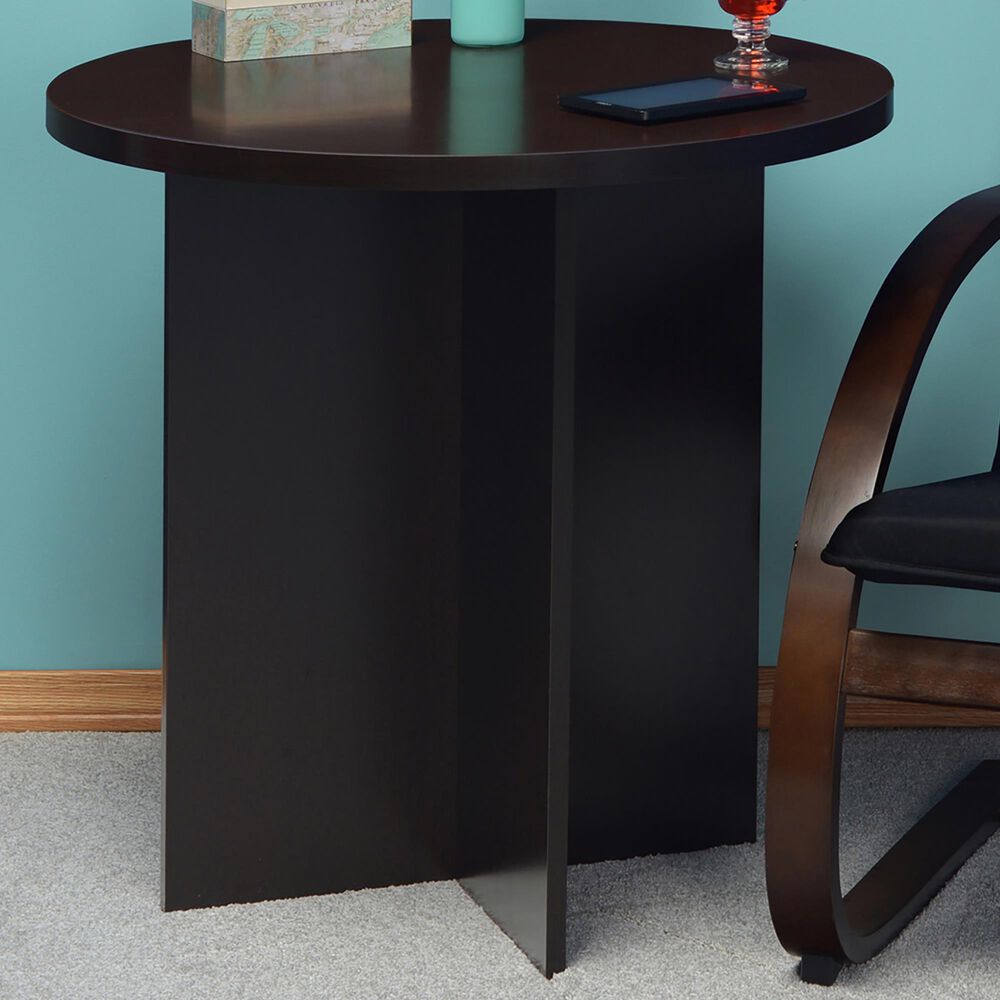 Regency Global Sourcing Niche Mod 30" Round Table in Truffle, , large