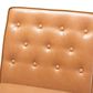 Baxton Studio Riordan Side Chair with Tan Cushion in Walnut Brown, , large