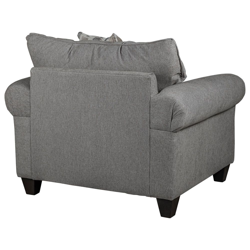 Fusion Furniture Amos Pebble Queen Stationary Sleeper Sofa in Gray, , large