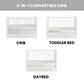 Oxford Baby Dawson 3-In-1 Convertible Crib in White, , large