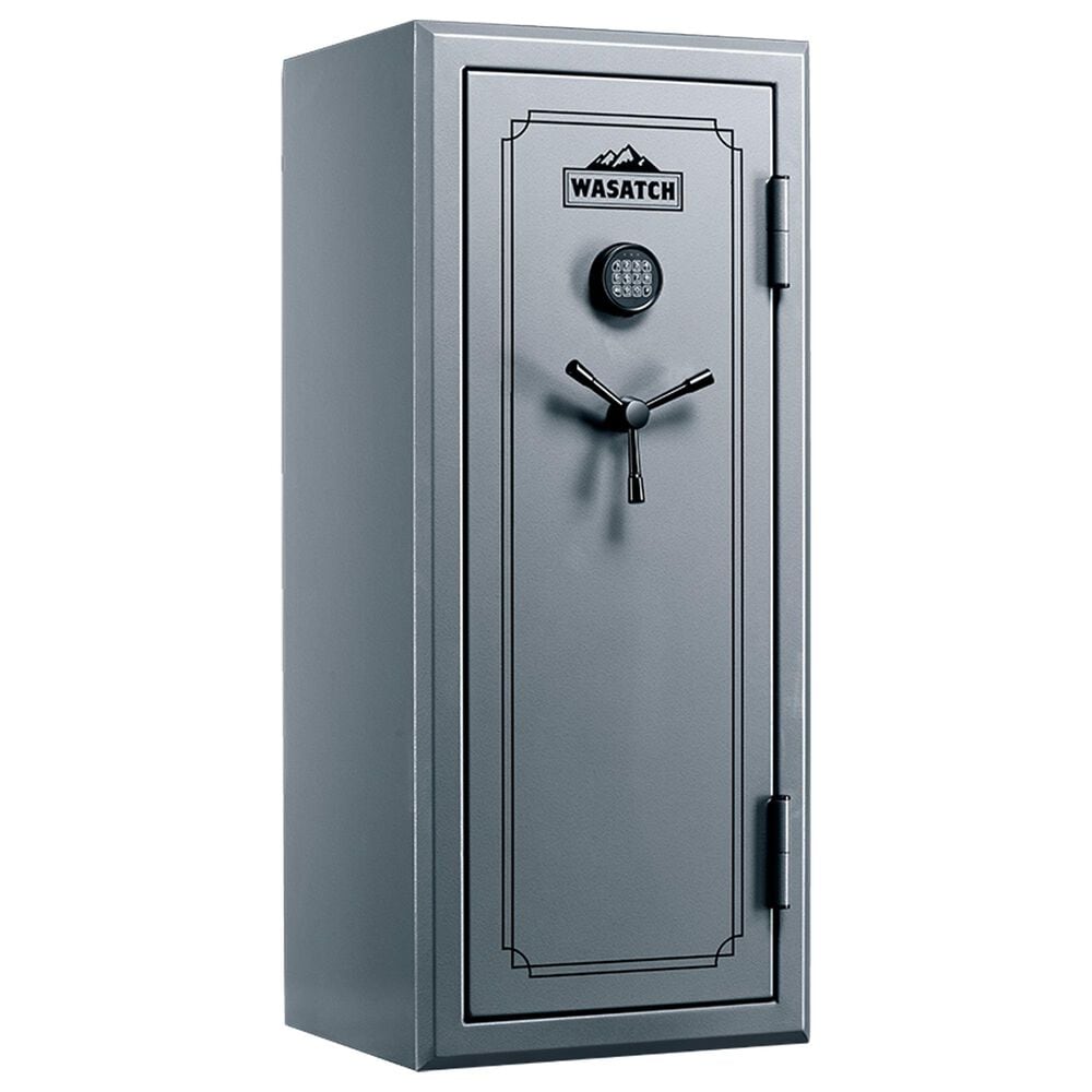 Wasatch 24-Gun Fireproof and Waterproof Safe with Electronic Lock in Pebble Gray, , large
