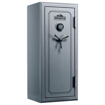 Wasatch 24-Gun Fireproof and Waterproof Safe with Electronic Lock in Pebble Gray, , large