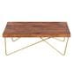 Crystal City Walter Cocktail Table in Tobacco and Brass, , large