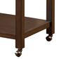 Furniture of America Mcrae Kitchen Cart in Dark Walnut, , large