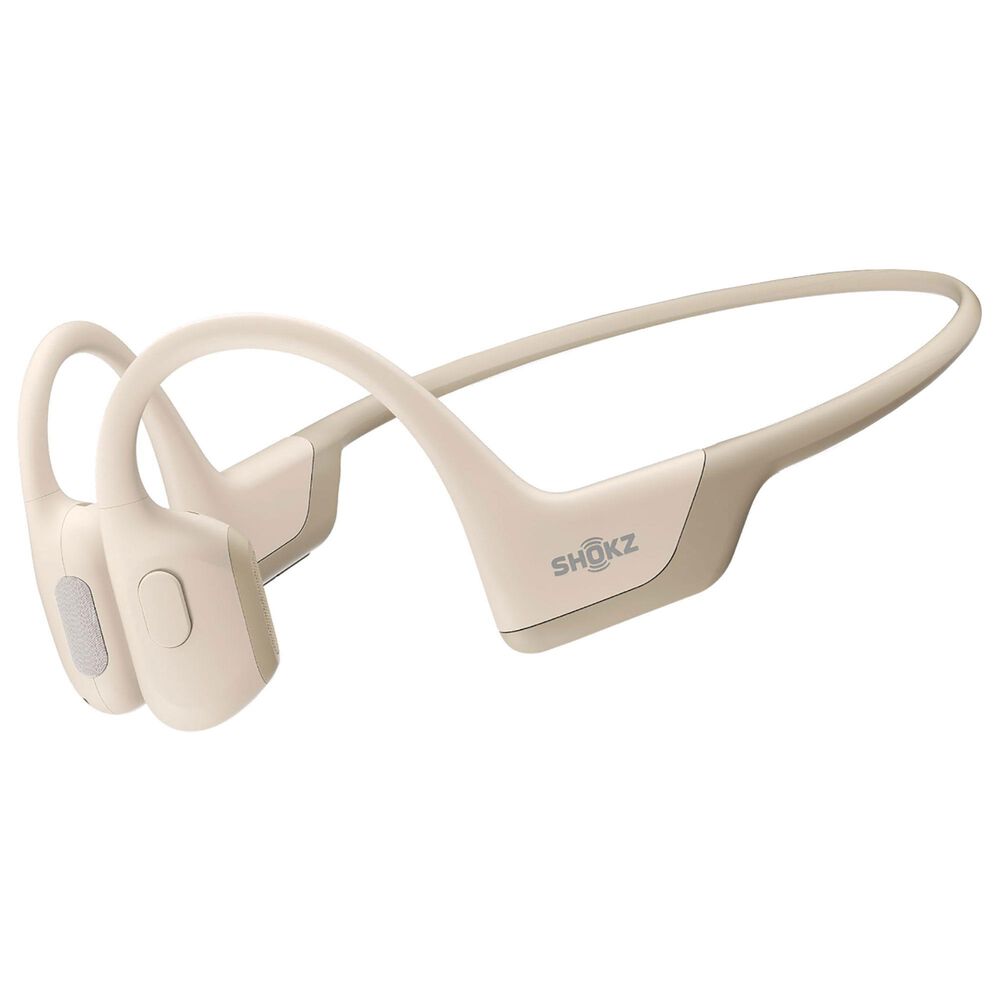Shokz OpenRun Pro Mini Premium Bone Conduction Open-Ear Sport Headphones in Beige, , large