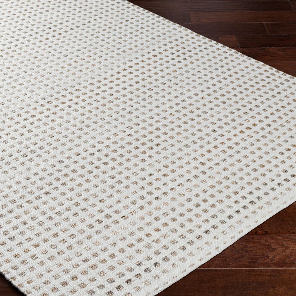 Surya Ariel White, Medium Gray and Taupe 10&#39; x 14&#39; Area Rug, , large