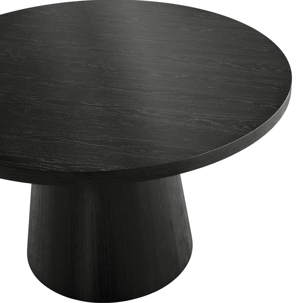Furniture of America Halewood Round Coffee Table in Black, , large