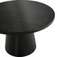 Furniture of America Halewood Round Coffee Table in Black, , large