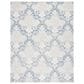 Safavieh Micro-Loop MLP539M 10" x 14" Blue and Ivory Area Rug, , large