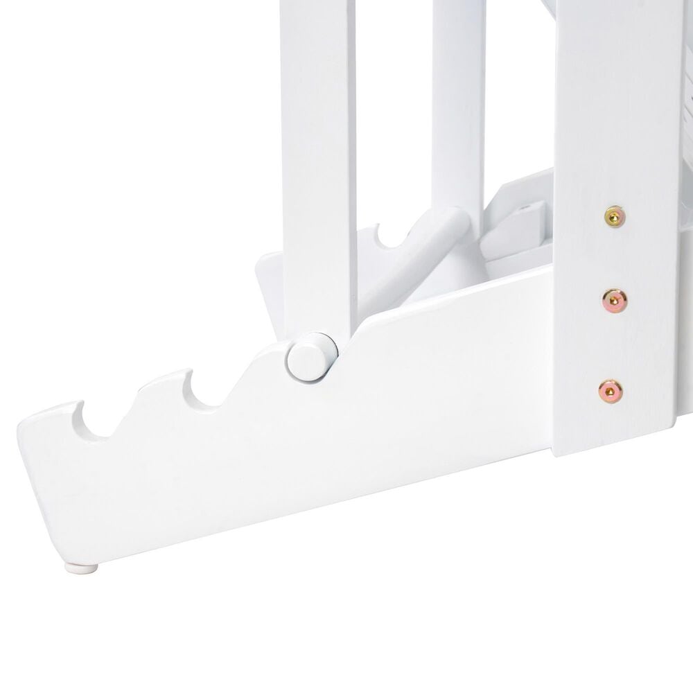 Hearth and Haven Maliu Outdoor Folding Adirondack Chair with Extendable Leg in White, , large