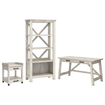 Ashley Carynhurst 3-Piece Office Desk Set in Whitewash, , large
