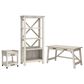 Ashley Carynhurst 3-Piece Office Desk Set in Whitewash, , large