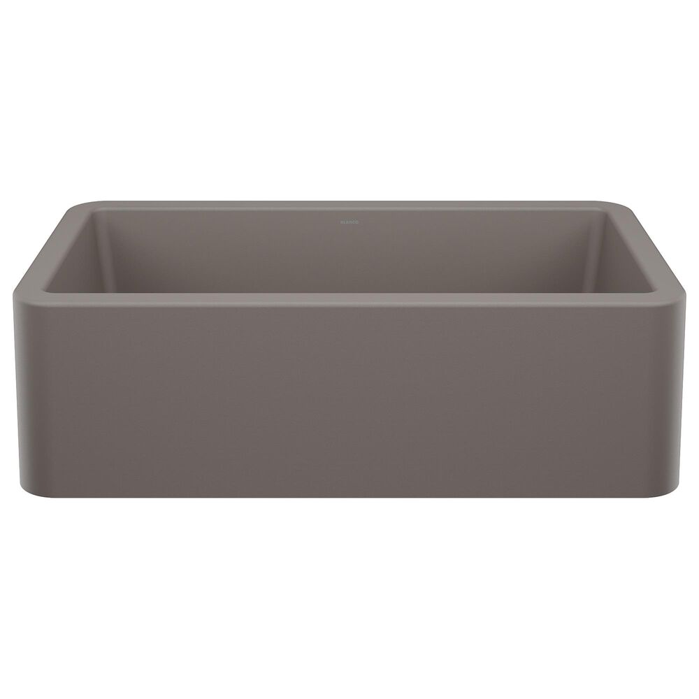 Blanco Ikon 33&quot; Apron Single Bowl Kitchen Sink in Volcano Gray, , large