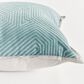 Napa Home and Garden Sora 20" x 20" Indoor/Outdoor Throw Pillow in Prussian Blue and Light Blue, , large