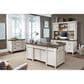 Riva Ridge Caraway 2-Piece Executive Desk and Lateral File Set in Aged Ivory, , large