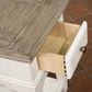 Riverside Furniture Myra 1-Drawer Side Table in Natural and Paperwhite, , large