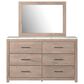 Ashley Senniberg 4-Piece Full Panel Bed Set in Light Brown and White, , large
