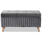 Baxton Studio Hanley Storage Ottoman in Grey, , large